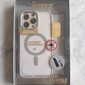 XO Poppy 3 in 1 Protect Me iPhone 16 Pro Max Protection Bundle Magsafe NEW IN BO